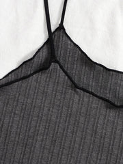 Women's sexy striped camisole underwear