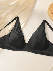 Women's smooth solid color half cup plus size Bra