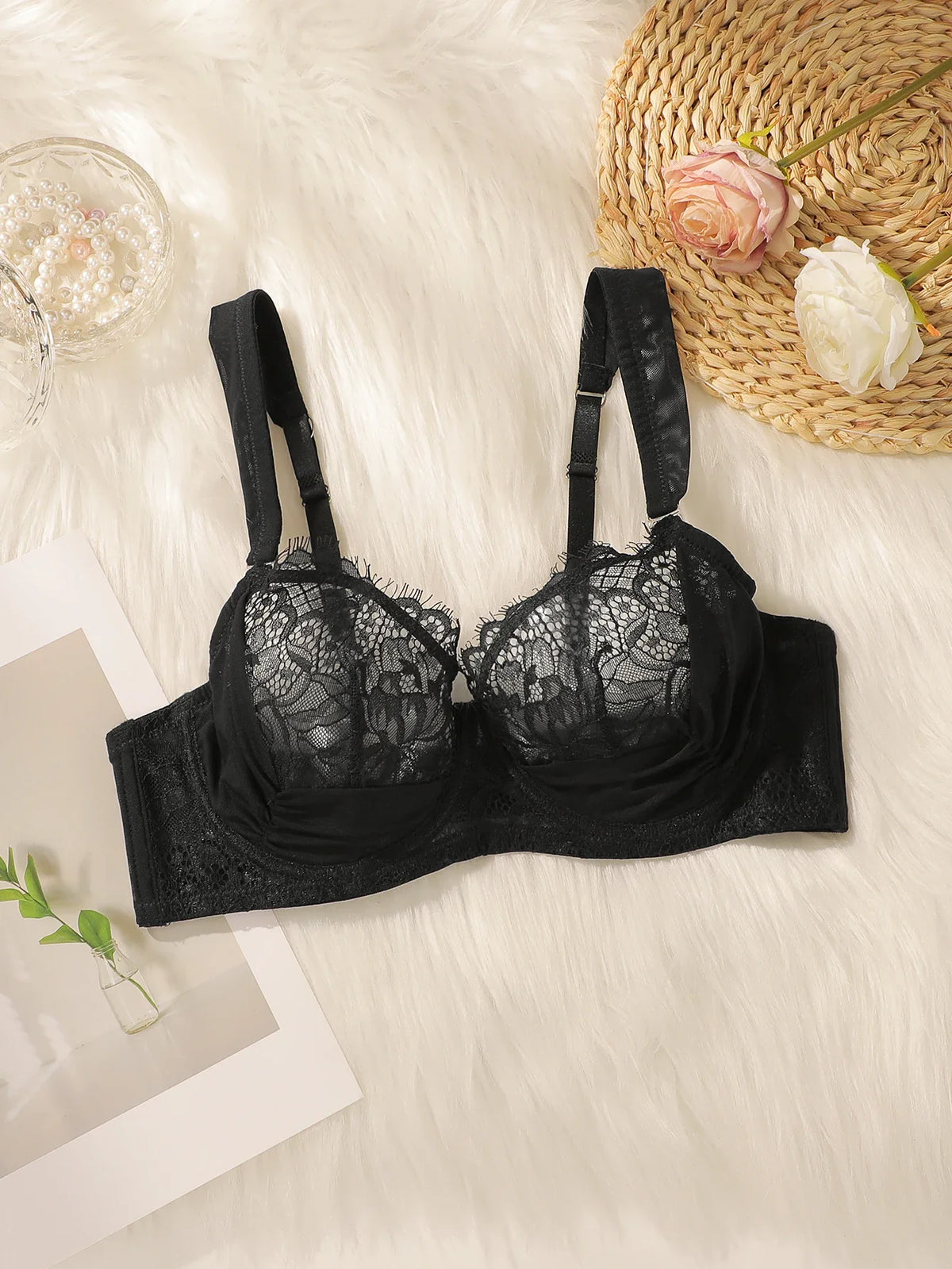 Women's transparent lace sexy lingerie