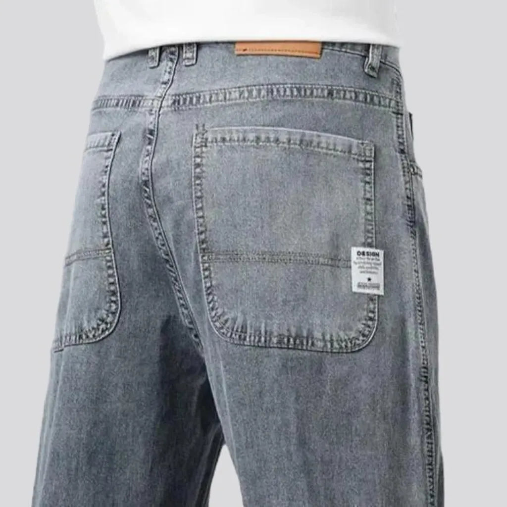 Lyocell high-waist jeans for men