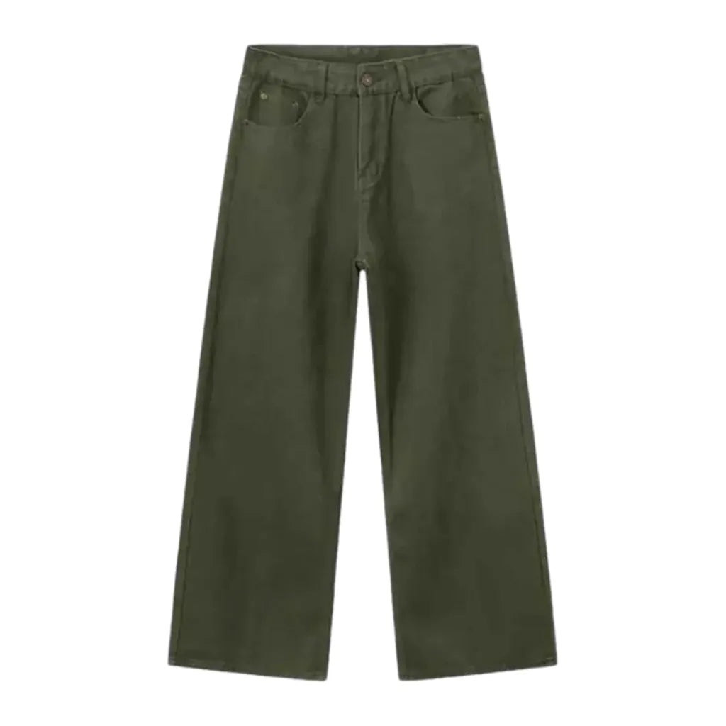Colorful baggy mid rise men's jeans