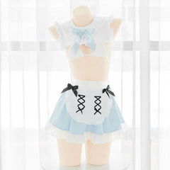Alice in Wonderland Inspired Sexy Maid Blue Dress