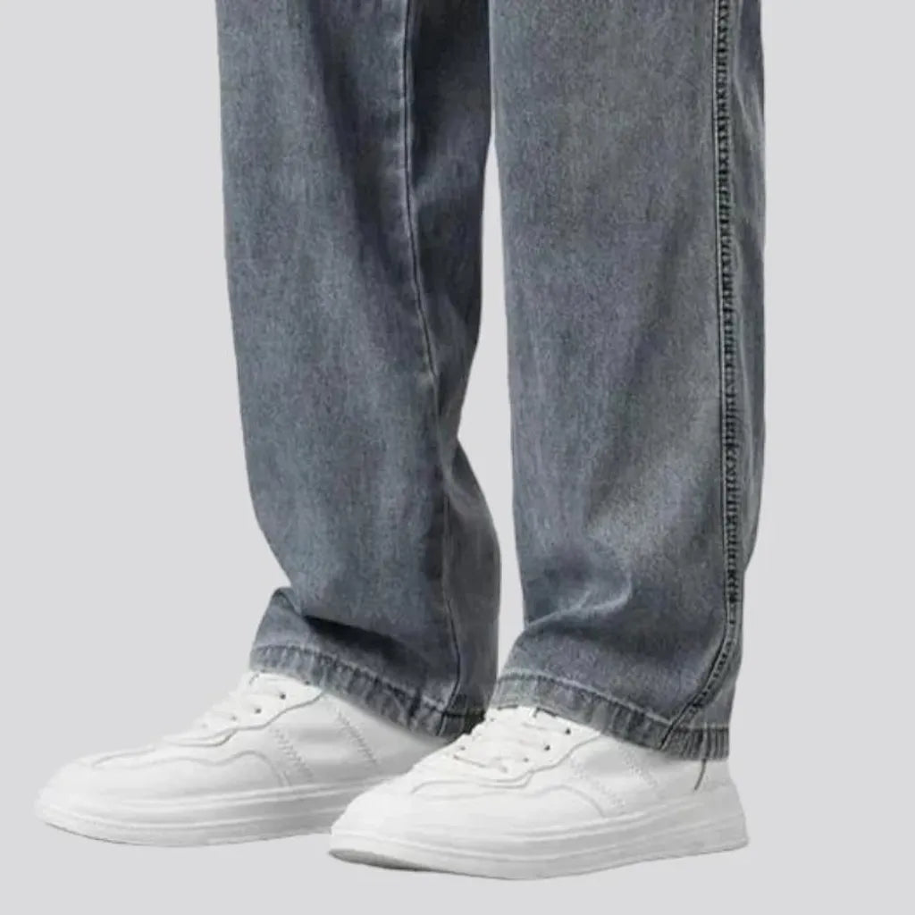 Lyocell high-waist jeans for men