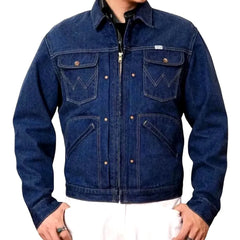 Regular fit selvedge decorative men's jeans jacket