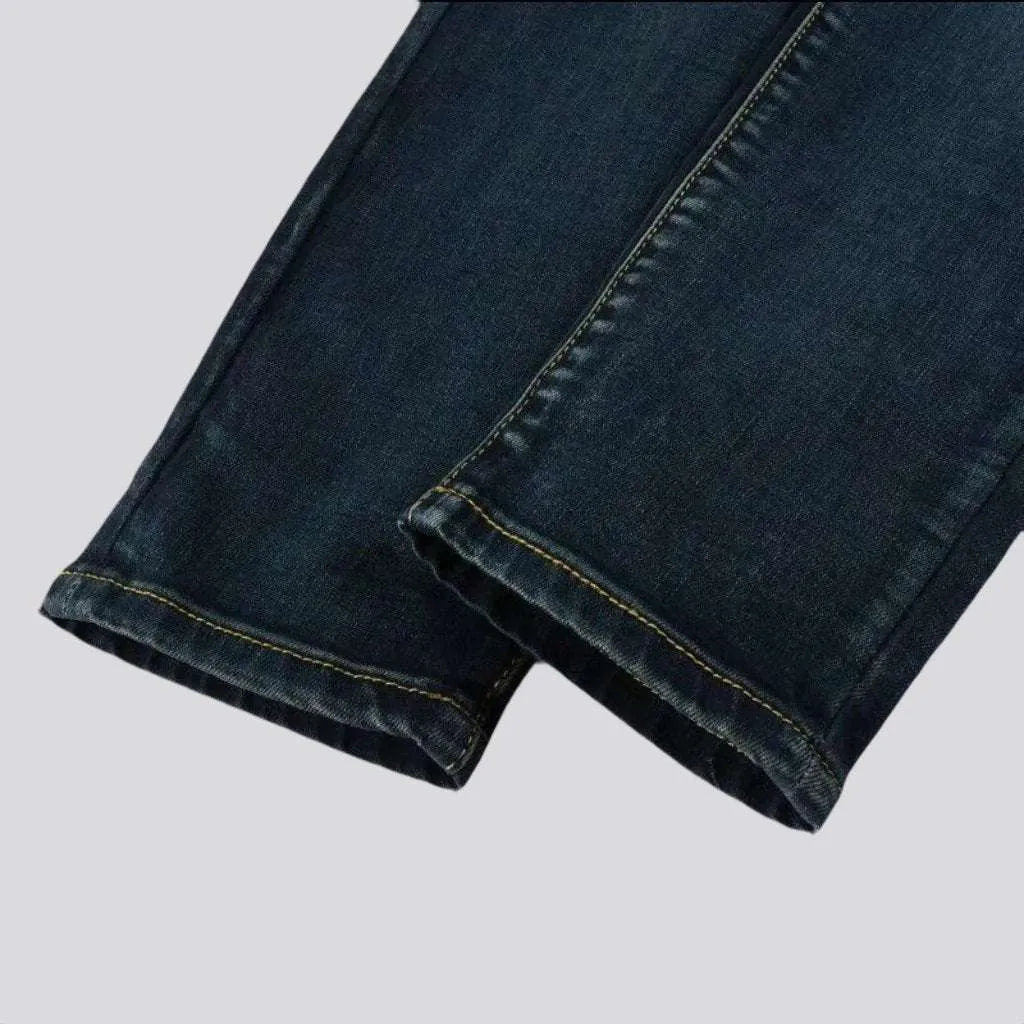 Distressed grunge jeans for men
