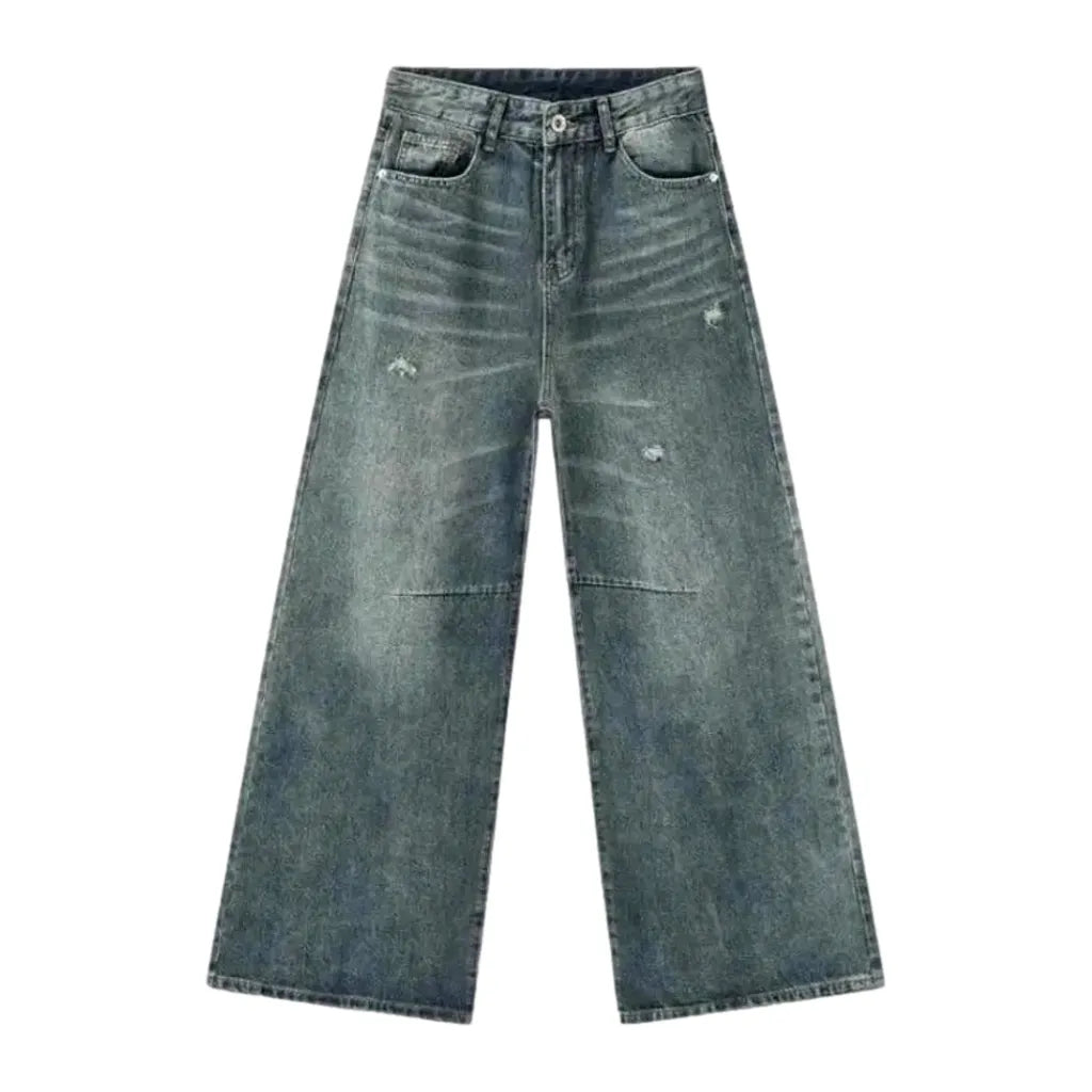Sanded fashion men's jeans