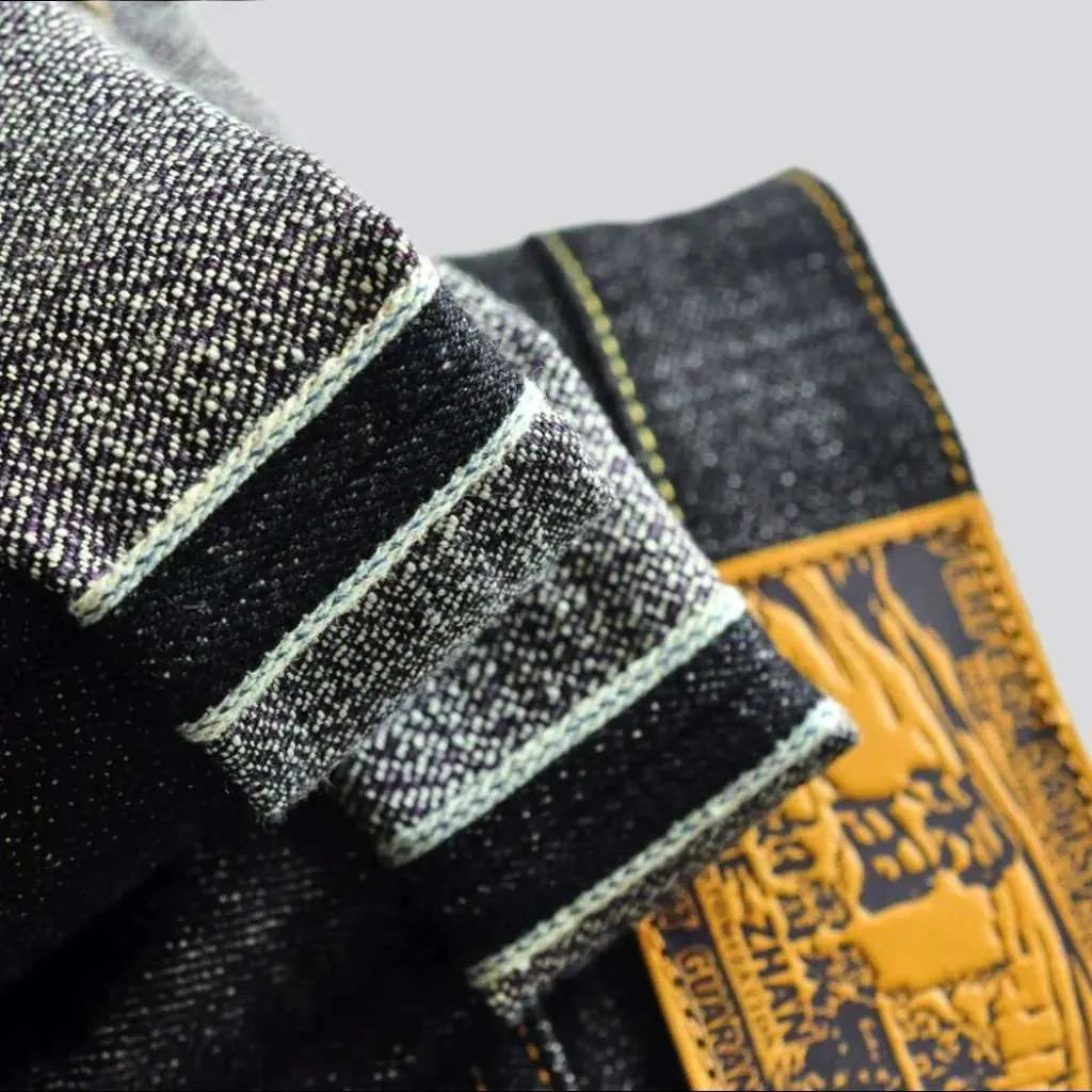 High-waist 16.5oz selvedge jeans for men