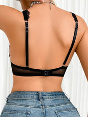 black Transparent Bra