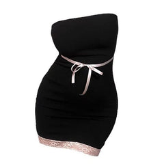Black Elegant Bow Dress