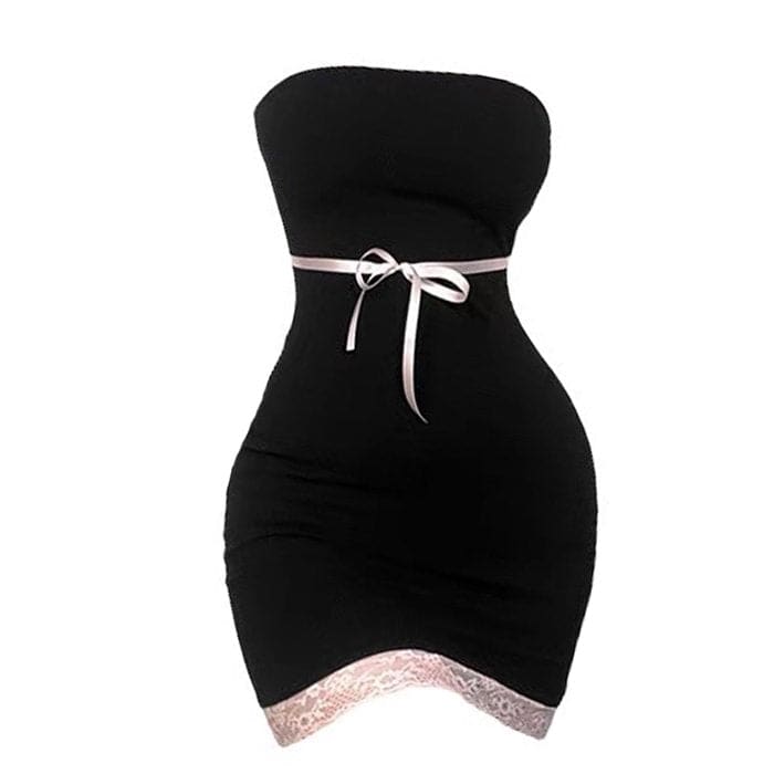 Black Elegant Bow Dress