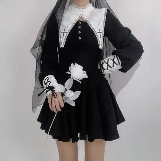 Black Gothic Lolita Dress