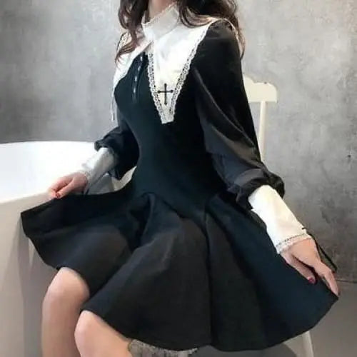 Black Gothic Lolita Dress