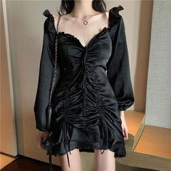 Black Harajuku Fish Tail Dress