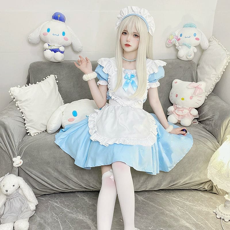 Blue Black Sweet Maid Dolly Dress