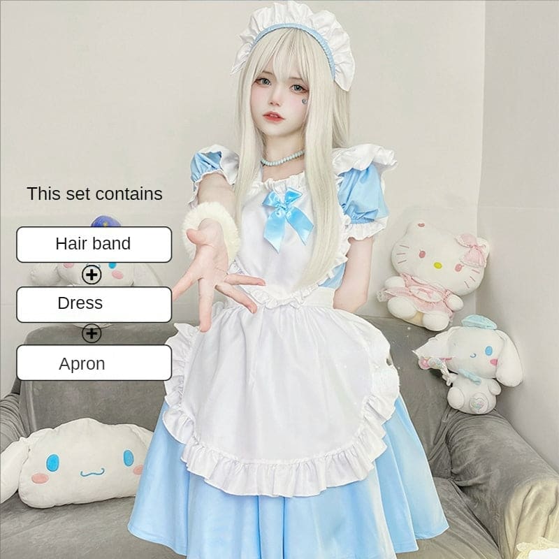 Blue Black Sweet Maid Dolly Dress