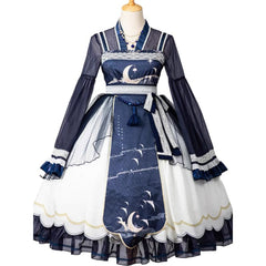 Blue Night Moon Fantasy Dress