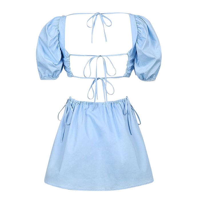 Blue Princess Strap-on Dress