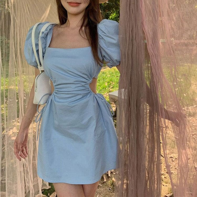 Blue Princess Strap-on Dress