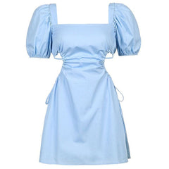 Blue Princess Strap-on Dress