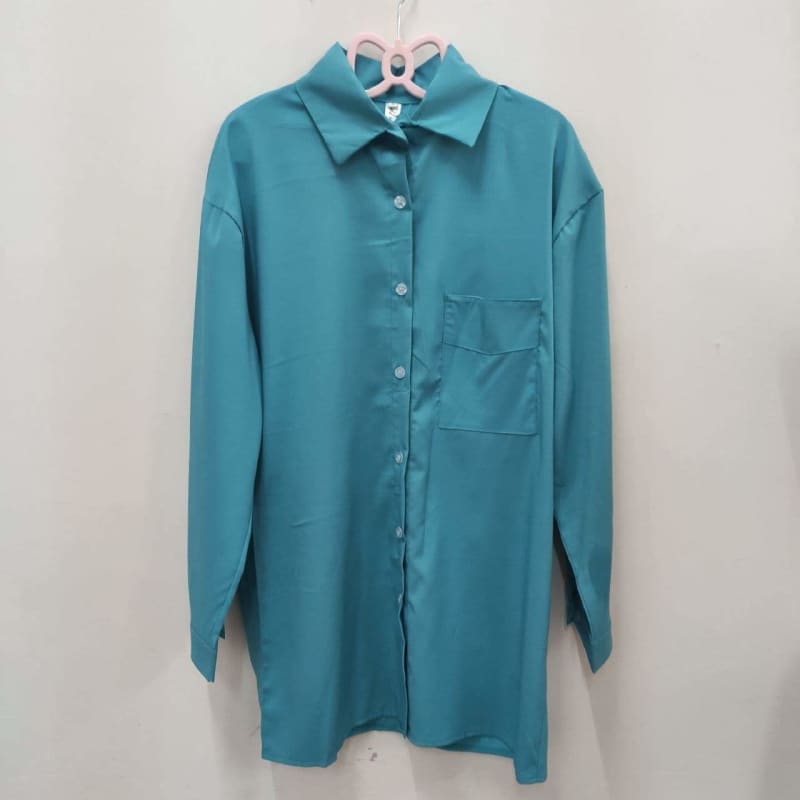 Blue Sunscreen Shirt + Plaid Sling Slim A-line Dress Two-piece Suit