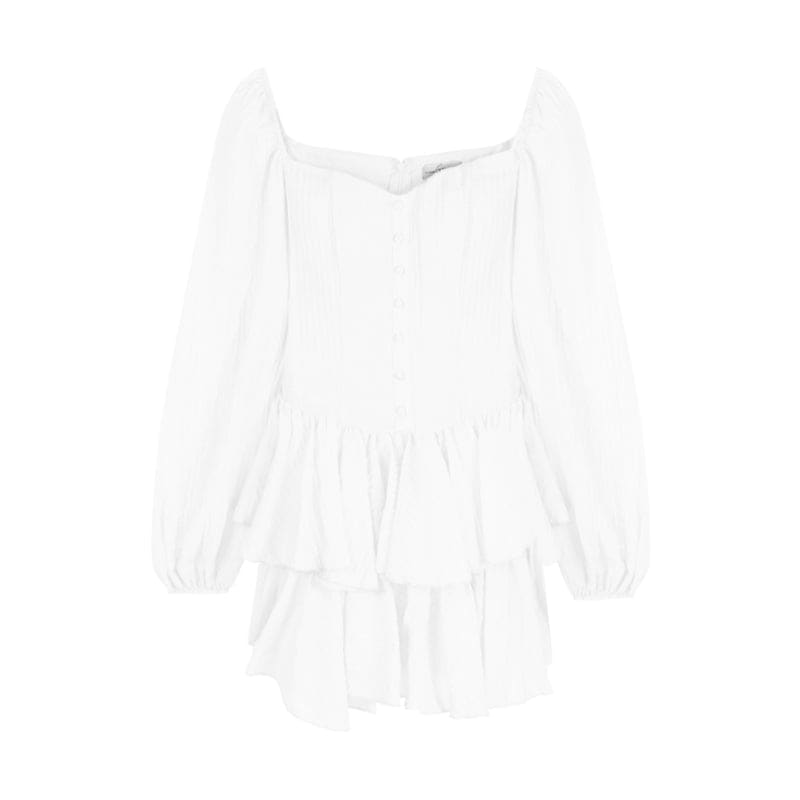 Blue/White Kawaii Kfashion High Waist Dress