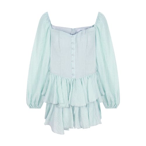 Blue/White Kawaii Kfashion High Waist Dress