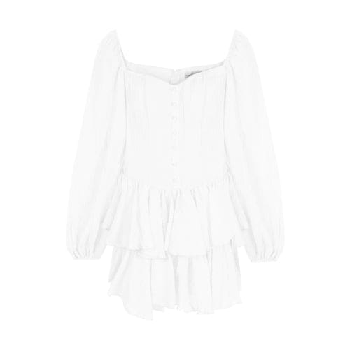 Blue/White Kawaii Kfashion High Waist Dress