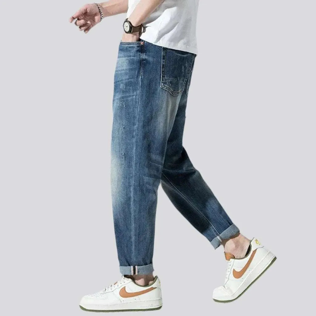 Men's medium-wash jeans