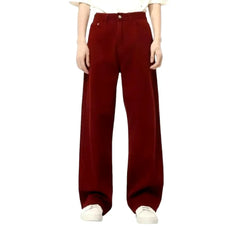 Mid waist color style men's jeans