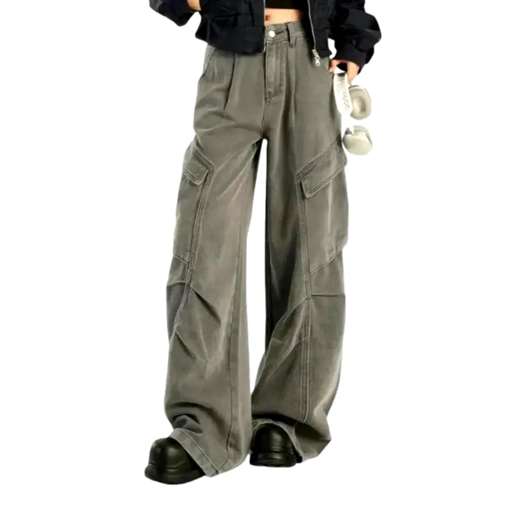Colored baggy women's jeans
