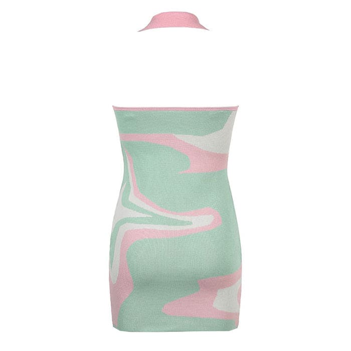 Candy Green Halter Dress
