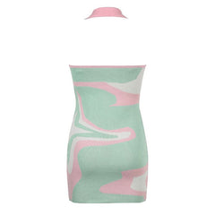 Candy Green Halter Dress