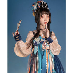 Classical Colorful Paint Hanfu Dress