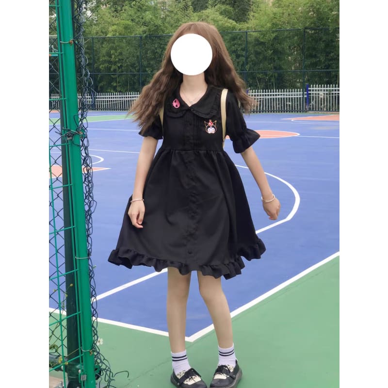 Cute Black Cartoon Devil Dress