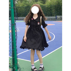 Cute Black Cartoon Devil Dress