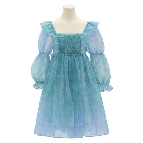 Cute Dreamy Girly Ocean Blue Ruffles Dress