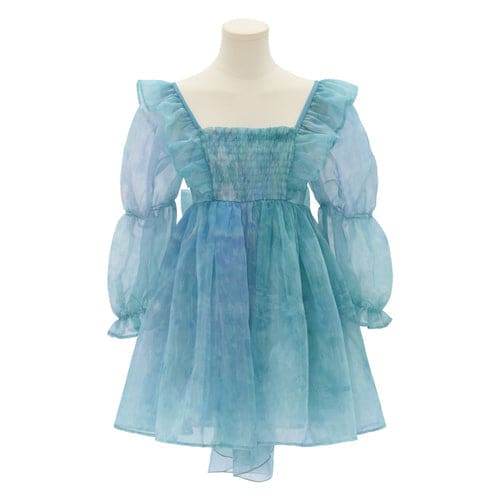 Cute Dreamy Girly Ocean Blue Ruffles Dress
