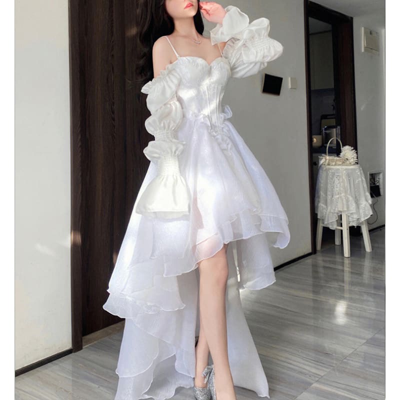 Cute Elegant Party White Princess Dress