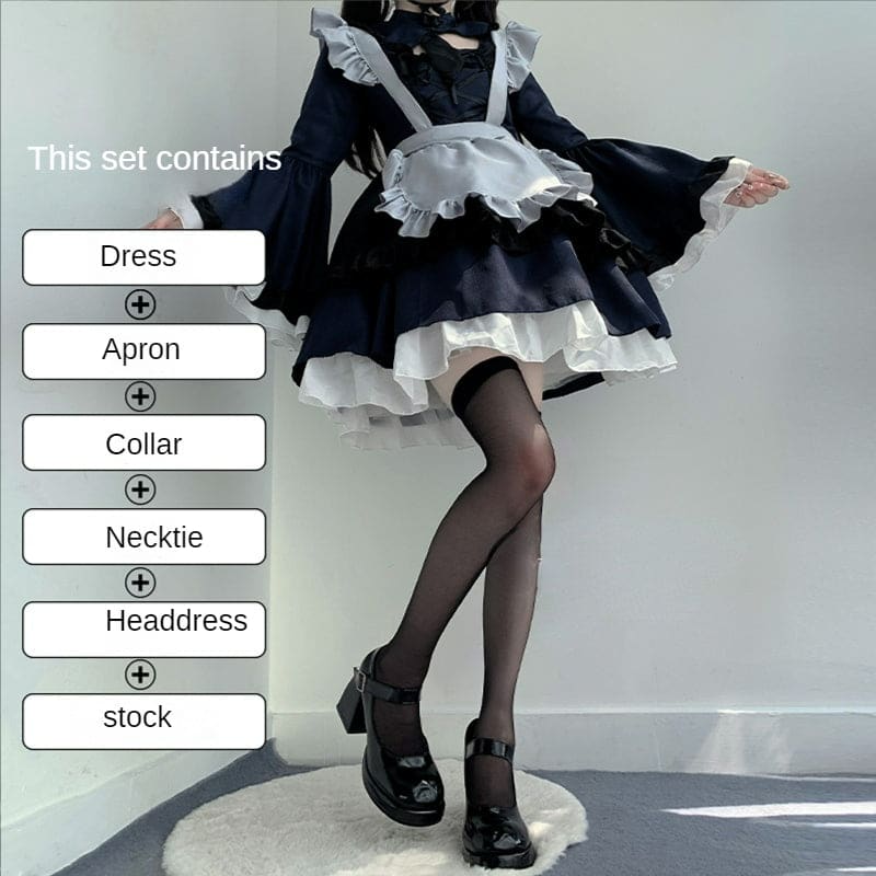 Cute Kitagawa Marin Dress-up Darling Maid Lolita Dress Cosplay