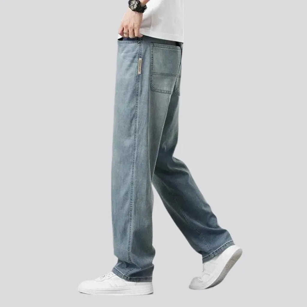 Lyocell high-waist jeans for men