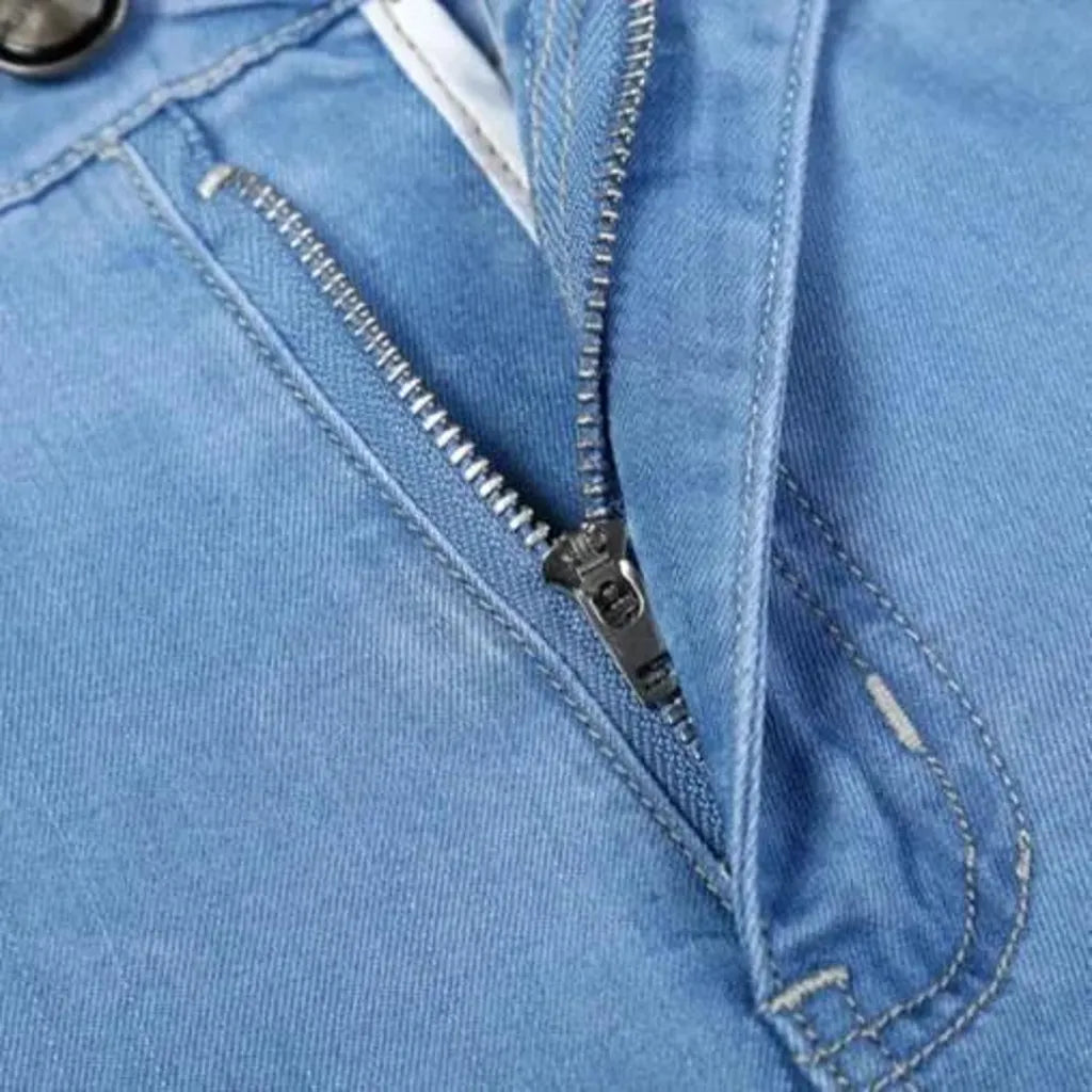 Lyocell men's high-waist jeans