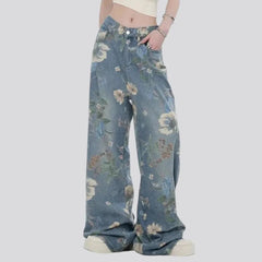Floor-length y2k jeans for ladies