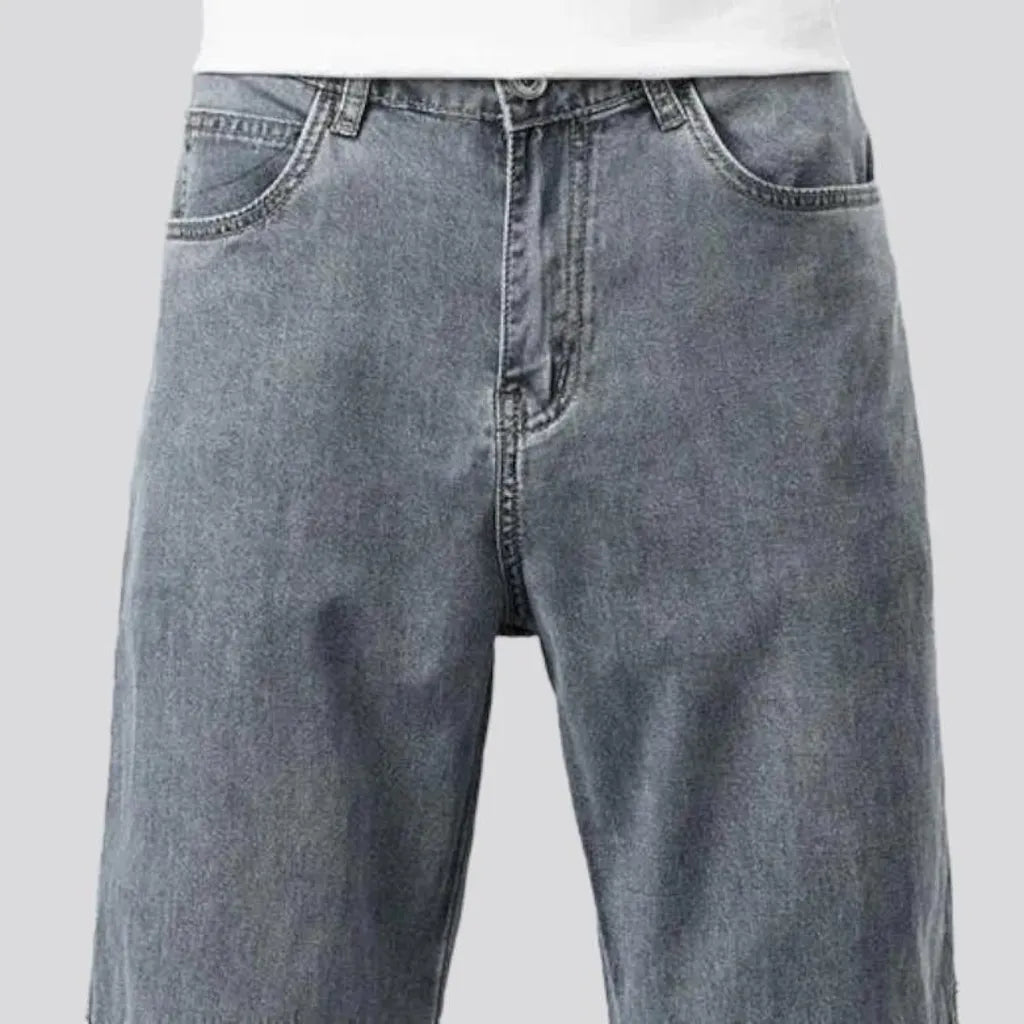 Lyocell high-waist jeans for men