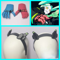 CYBERPUNK Edgerunners Rebecca Becca Head dress Hand Cosplay Props