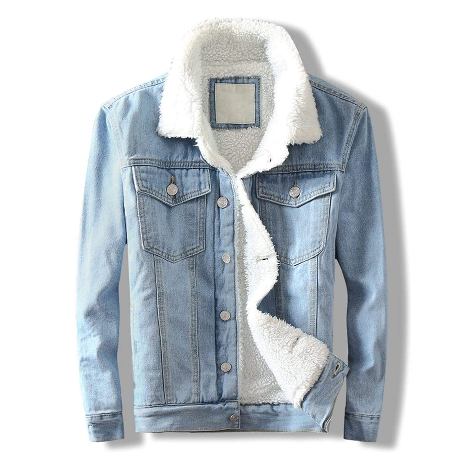 Solid Color Denim Jacket