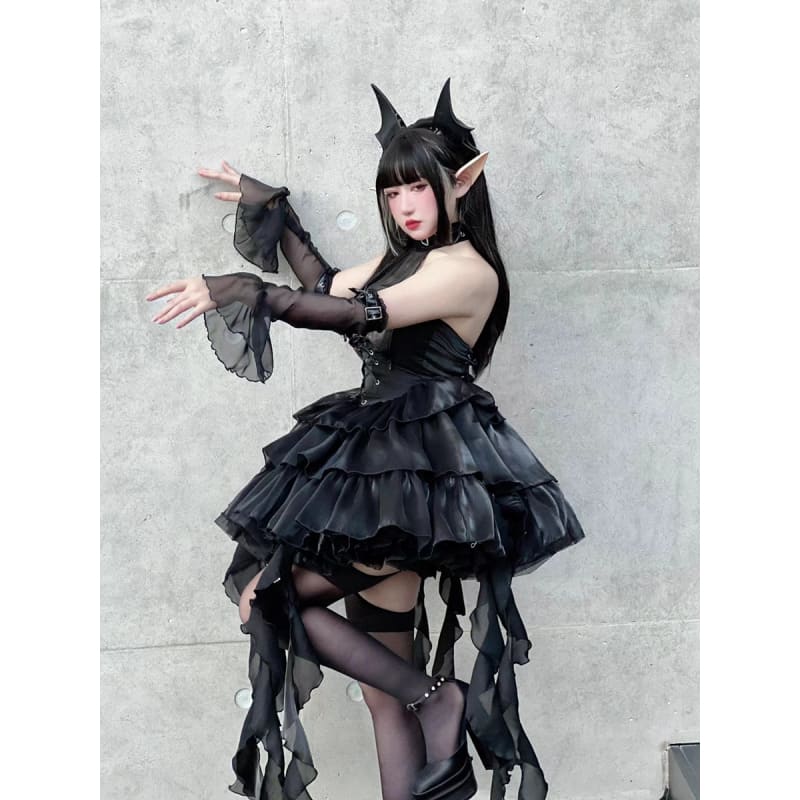 Devil Queen Mei Black Lolita Dress