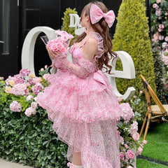 Dreamy Barbie Pink Roses Lolita Dress