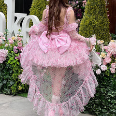 Dreamy Barbie Pink Roses Lolita Dress