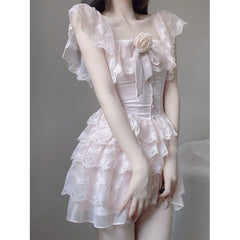 Dreamy Pastel Pink Fairy Princess Dress