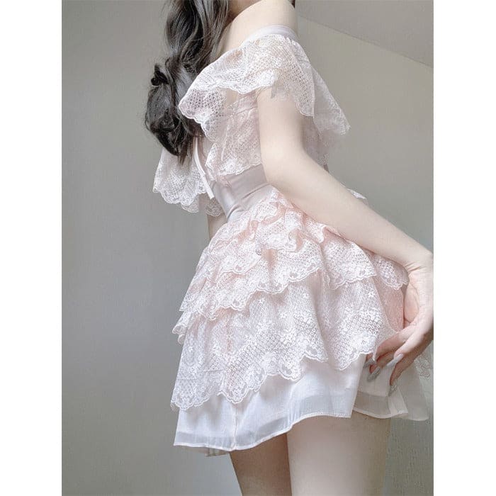 Dreamy Pastel Pink Fairy Princess Dress